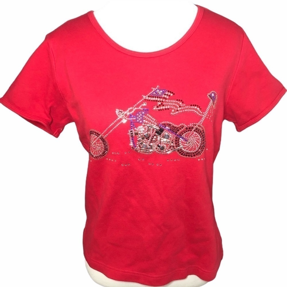 Vintage Christine Alexander chopper shirt Sz M
